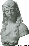 罗马古装少女胸像H500F-11